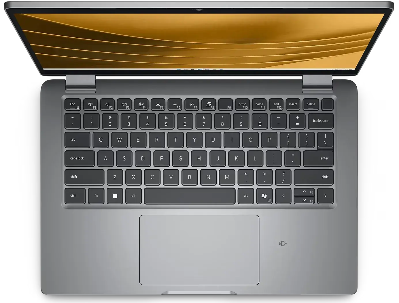 Bovenaanzicht van een refurbished Dell laptop